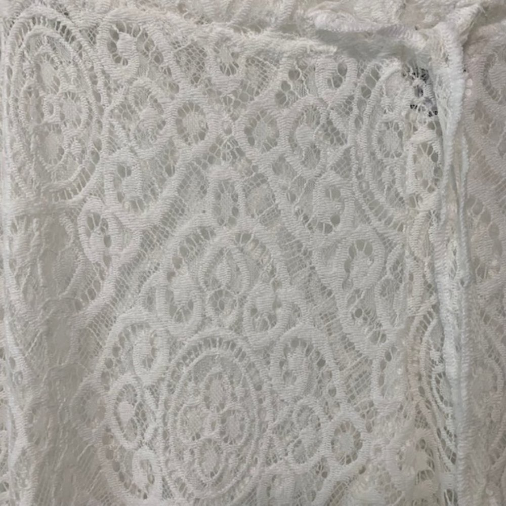 White Lace Beach Pant Beccaswim by Rebecca Virtue Size Small - Picture 4 of 6